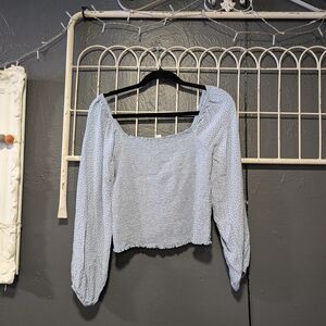 American Eagle Outfitters Light Blue Blouse